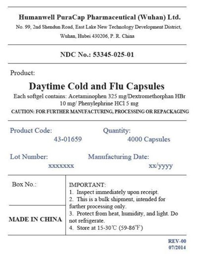 Daytime Cold And Flu Bulk Label